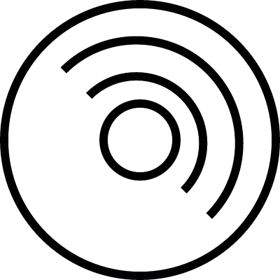 Gramophone Disk vector logo