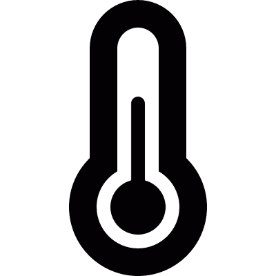 Mercury thermometer vector logo