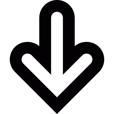Down arrow vector logo