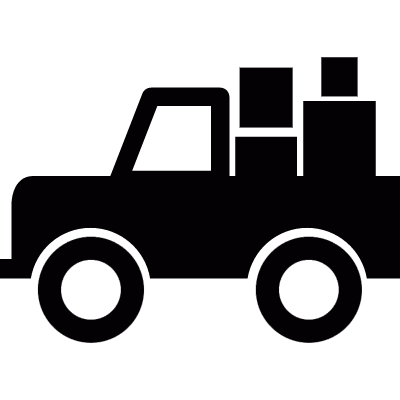 All-terrain vehicle with cargo vector logo