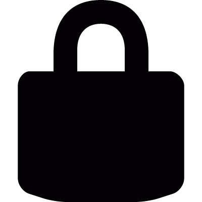 Locked padlock vector logo