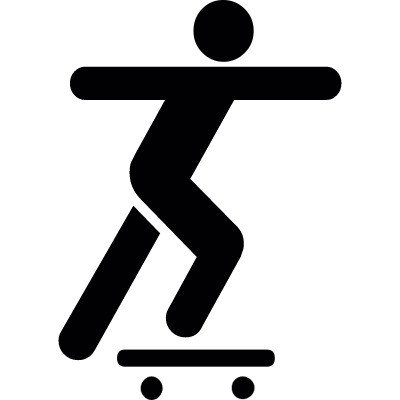 Skating Silhouette vector logo