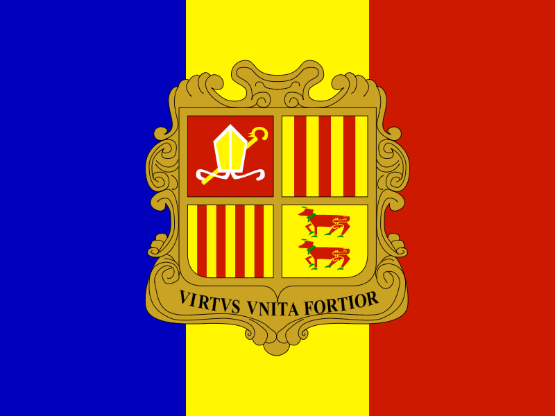Flag of Andorra vector logo