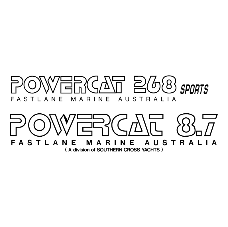 Powercat Boats vector