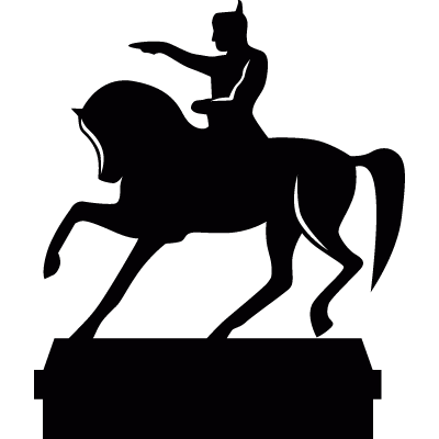 Statue of Napoleon vector logo