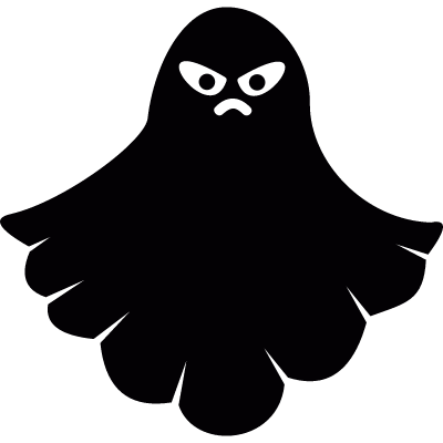 Angry ghost vector logo