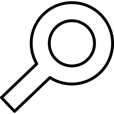 Magnifier vector logo