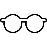 Circular Eyeglasses vector