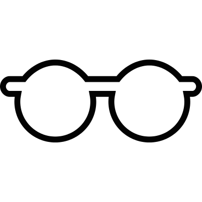 Circular Eyeglasses vector logo