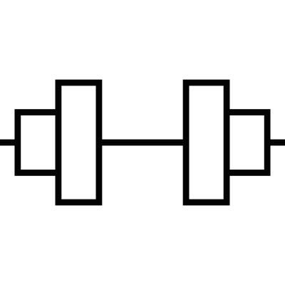 Gym Dumbbell vector logo