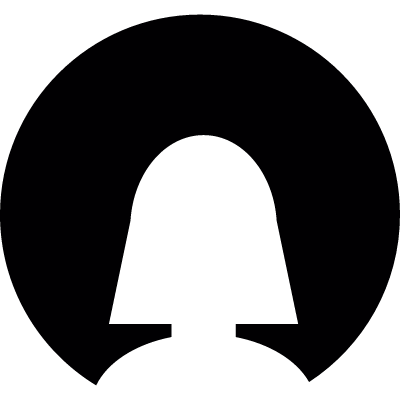 Female user Circle vector logo