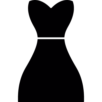Sleeveless dress vector logo