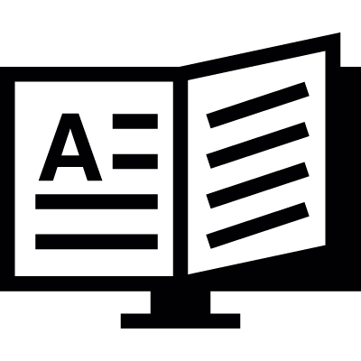 Open flipbook vector logo