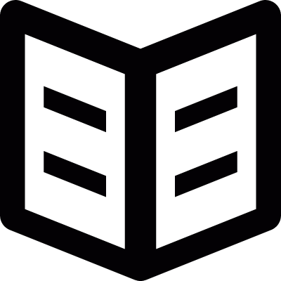 Open book vector logo
