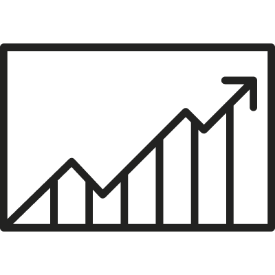 Statistics Arrow vector logo