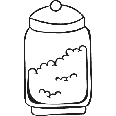 Jar Full of Food vector logo