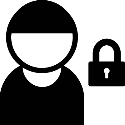 User with Lock vector logo