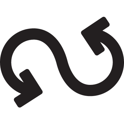 Curved Arrow vector logo