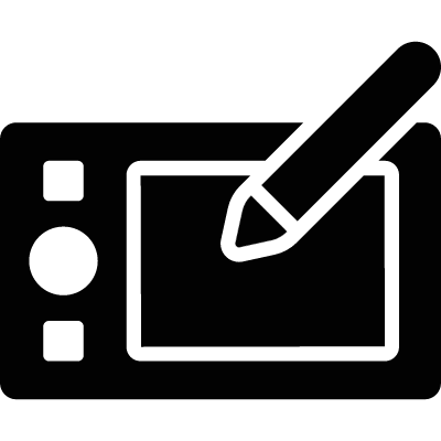 Drawing Tablet vector logo