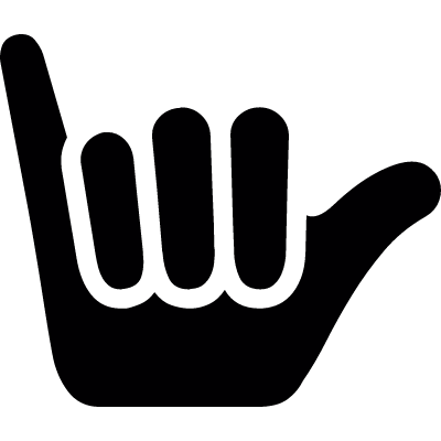 Shaka sign vector logo