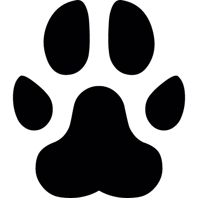 Dog Pawprint vector logo