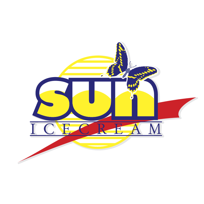 Sun Icecream vector logo