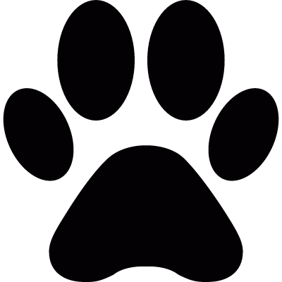 Dog Paw vector logo