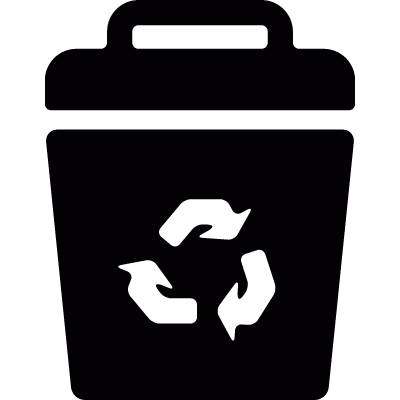 Recycle bin vector logo