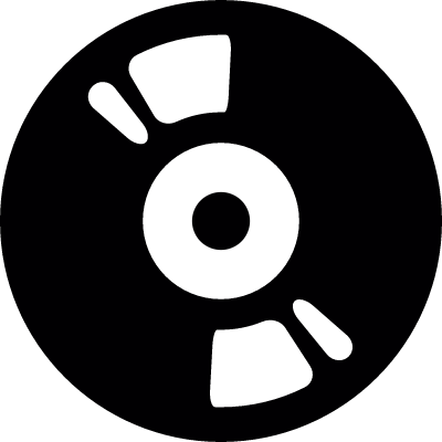 Vinyl record vector logo