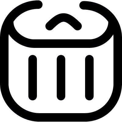 Junk container vector logo