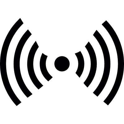 Wireless signal vector logo