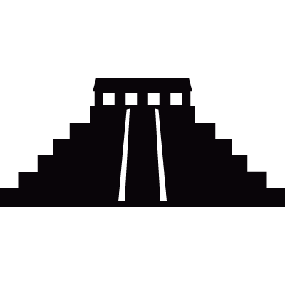 Pyramid of the Sun vector logo