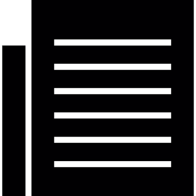 Black text page vector logo
