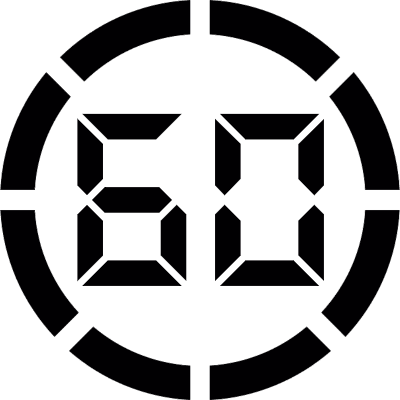 Digital display 60 vector logo