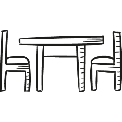 Table and Chairs vector logo