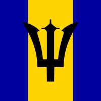 Flag of Barbados vector
