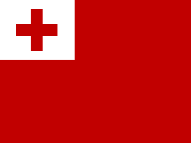 Flag of Tonga vector