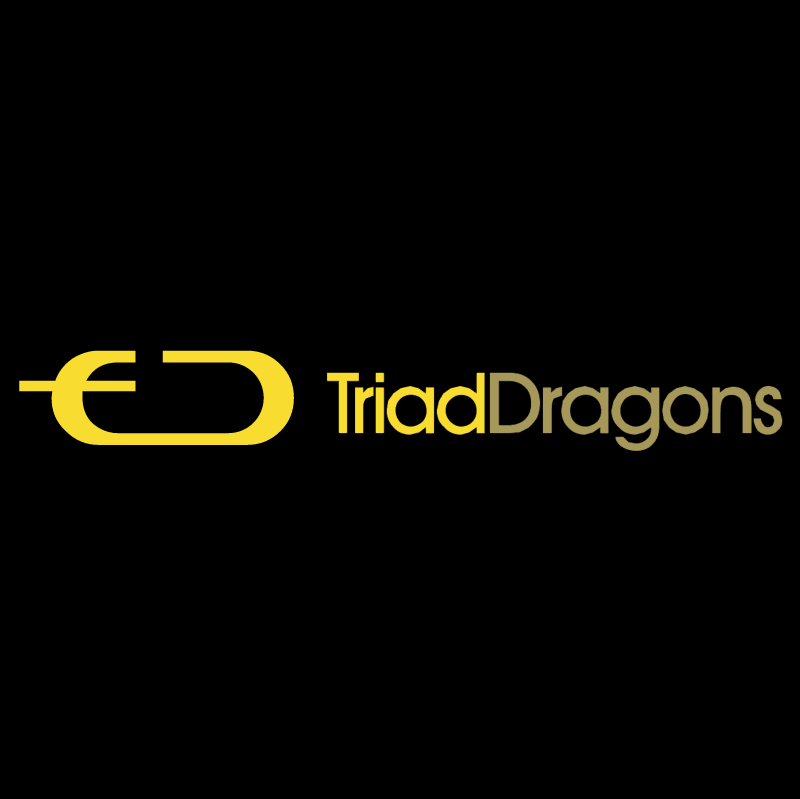 Triad Dragons vector logo