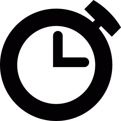 Analog stopwatch vector logo