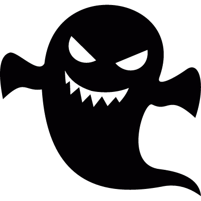 Creepy ghost vector logo