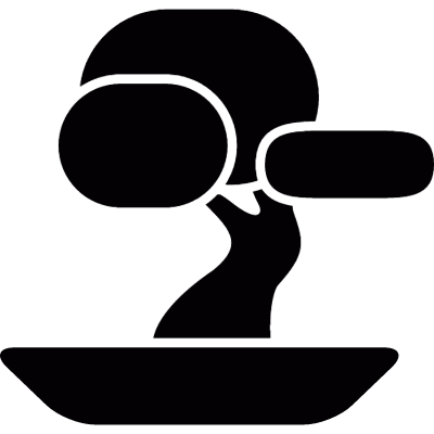 Bonsai tree vector logo