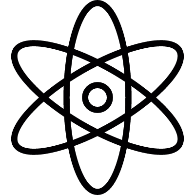 Atom symbol vector logo