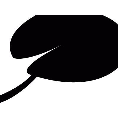 Lily pad vector logo