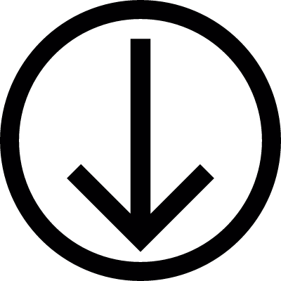 Round Download Button vector logo