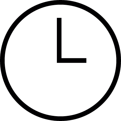 Circular wall clock vector logo