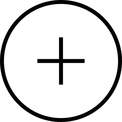 Thin add button vector logo