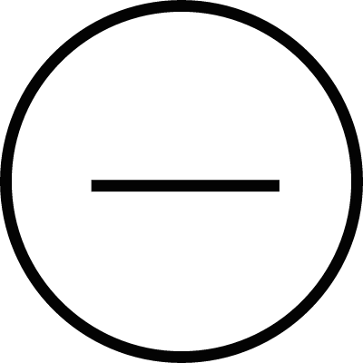Remove circular button vector logo