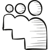 Myspace drawn logo vector
