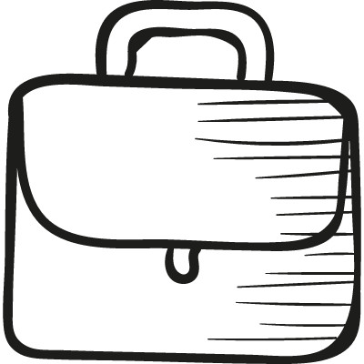 Briefcarrier with handle vector logo