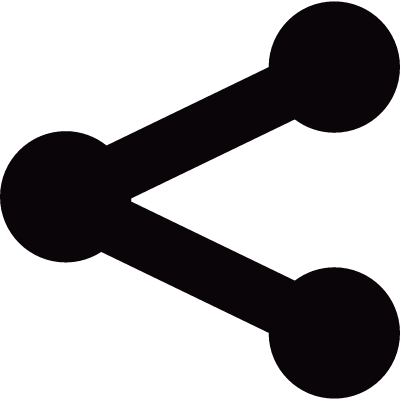 Social share symbol vector logo